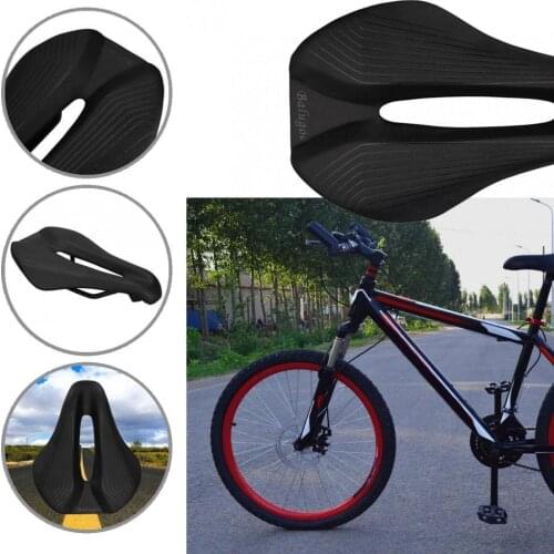 Nylon Fiber Useful Waterproof Surface Replacement Bicycle Saddle Faux Leather Bicycle Saddle Shock Absorbing for Refit