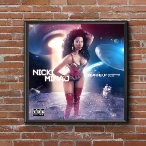 Nicki Minaj - Beam Me Up Scotty Music Album Cover Poster Music Star Singer Canvas Print Art Wall Painting Home Decoration