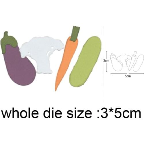 2020 New Metal Cutting Dies Broccoli Carrot Cucumber Craft Dies Scrapbooking Album Cards Making Embossing Die Cuts stencils dies