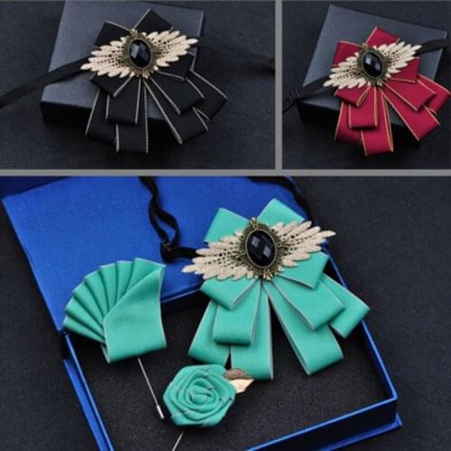 New British Multilayer Bow Tie Flower Mens Suit Shirt Business Banquet Marriage Groom Groomsman Wedding Bowtie Male Handmade