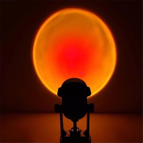 Rainbow Sunset Projector Atmosphere Night Light Coffee Shop Projection Lights Children Bedroom Cute Night sunset projection lamp