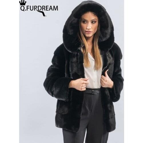 Женские куртки с капюшоном Q.FURDREAM China At AliExpress