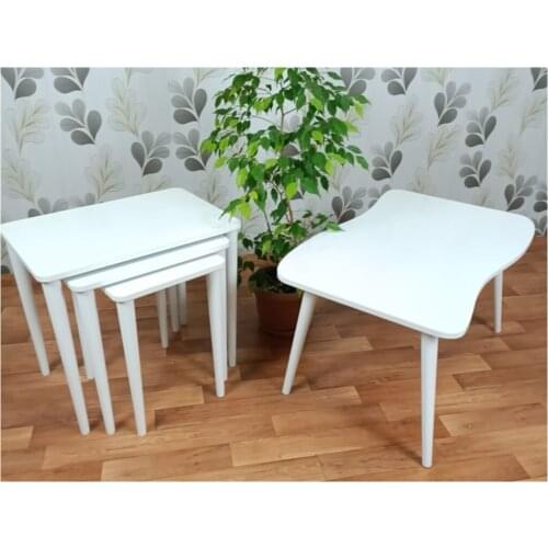 Modern Canisa ''via Series ''Lacquer Paint-3'lü Zigon And Medium Coffee table Pad coffe table