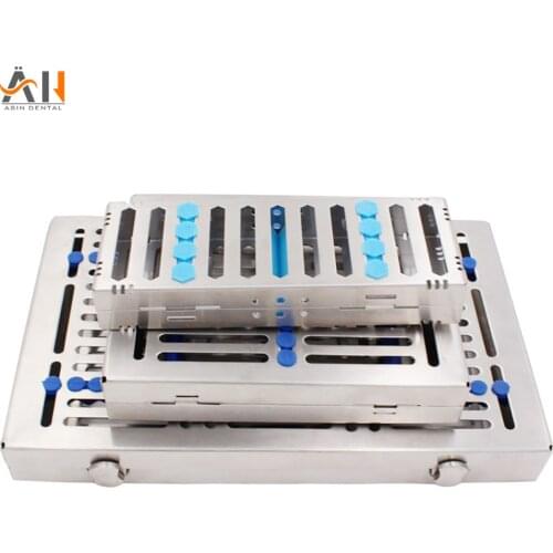 Dental Sterilization Rack Surgical Autoclavable Sterilization Box Dental Cassette File Burs Disinfection Tray Dentist Tools