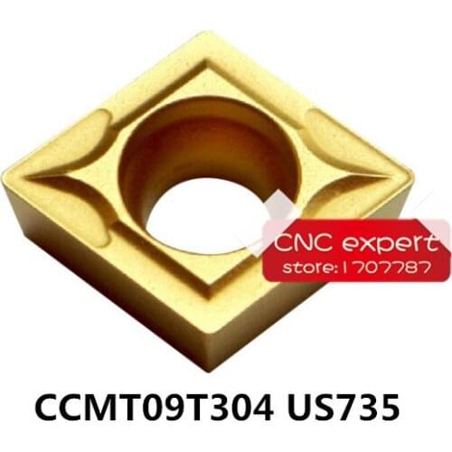 Carbide Insert CCMT09T302 US735/CCMT09T304 US735/CCMT09T308 US735 CNC tool machine with a blade,Suitable for stainless steel