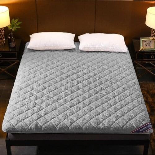 Comfortable Soft Fold Tatami Mattress Adults bedroom Mattress Topper Tatami Thick Warm Flannel Mattress twin queen king size