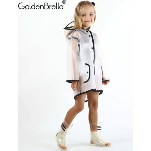 New Waterproof EVA Rain Coat Boy Childrens Raincoat Girls Windproof Poncho Kindergarten Kids Baby Rainwear Rainsuit