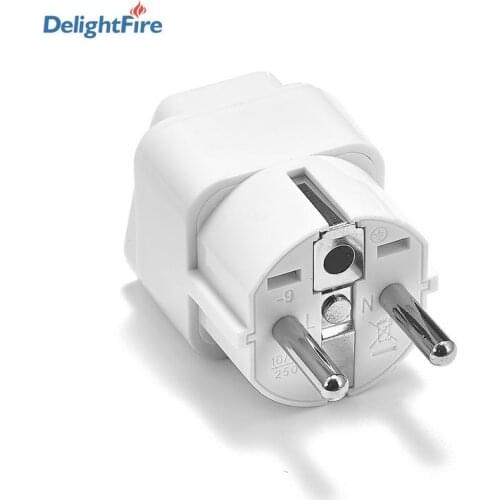 EU KR High Quality Power Plug Adapter Travel Adapter Electric Socket AU UK Israel Brazil Swiss US To EU European Universal Plug