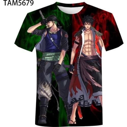 Japan Anime One Piece Fashion t-Shirt Mens /Womens Childrens 3D Casual Sweatshirt Boys /Girls Short Sleeve Street Cool Top