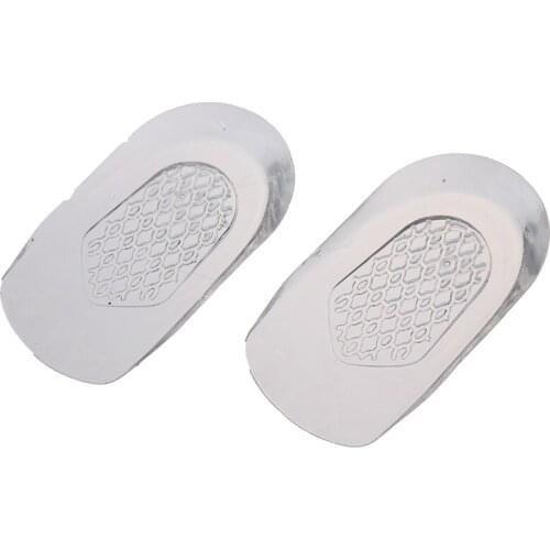 Silicone 1 Pair New Heel Insoles Shoes Massage Cushion Silicone Gel Inserts Pads Massager