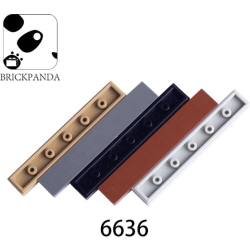 10 PCS DIY City Compatible 6636 Tile 1x6 Building Blocks MOC Figure Parts Bricks Accessories Educational Castle Toys Children