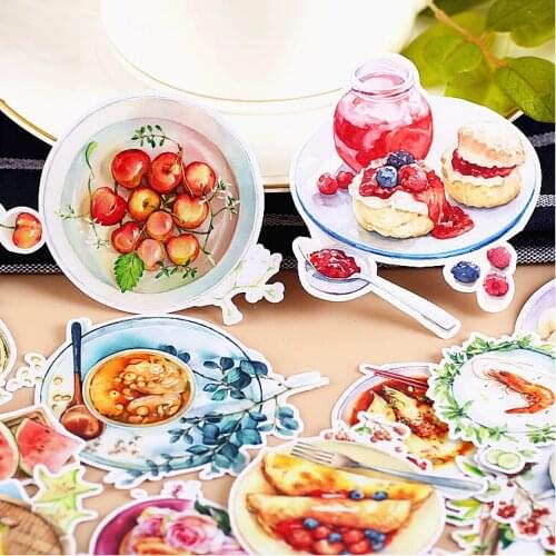 15pcs Creative kawaii Self-made time food stickers / Beautiful stickers /Decorative Sticker /DIY Craft Photo Albums