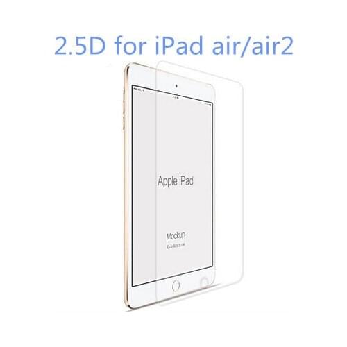 2.5D 9H for iPad 5/6 iPad air 1/2 New Ultra thin clear Premium Real Tempered Glass Film Screen Protectorprotective Guard