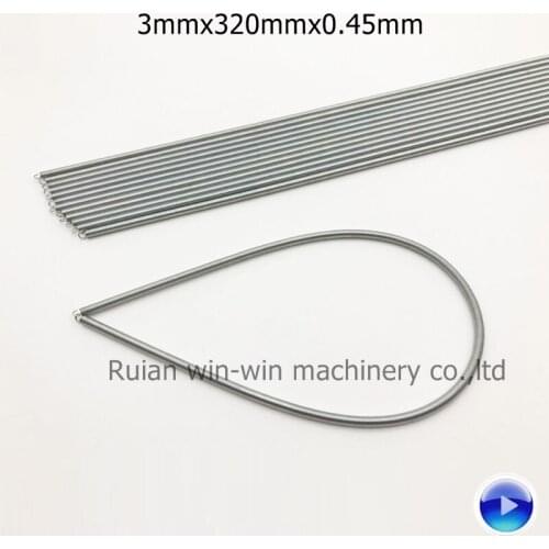 500pcs 3mmx320mmx0.45mm side sealing bag making machine extension springs two side have hook