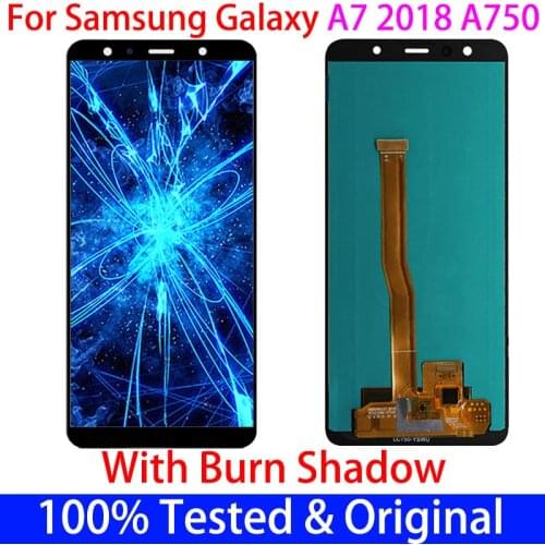 6.0''For Samsung Galaxy A7 2018 SM-A750F A750F A750 LCD Display Touch Screen Digitizer Assembly Replace 100% Tested A750 lcd