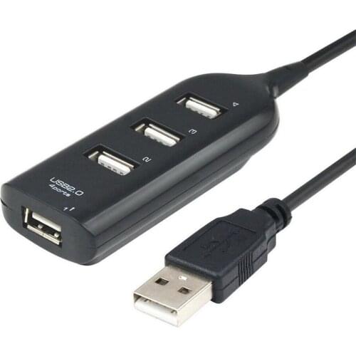 Hub Adapter USB Hub Mini USB 2.0 Hi-Speed 4-Port Splitter For PC Laptop Notebook Receiver Computer Peripherals Accessories