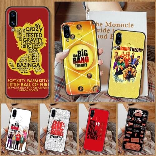 The Big Bang Theory Phone Case For Huawei Honor 6A 7A 7C 8A 8X 8 9 9X 10 10i 20 Lite Pro black painting coque fashion shell soft