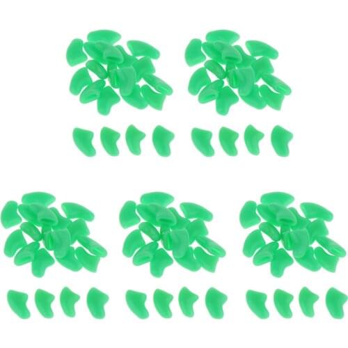 100 PCS Soft Pet Cat Nail Caps Cats Paws Grooming Nail Claws Caps Covers