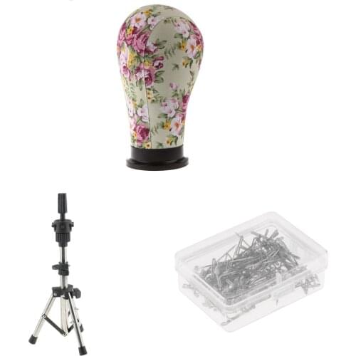 Mannequin Cork Canvas Block+Practice Holder Stand+100 T Pins Kit Set