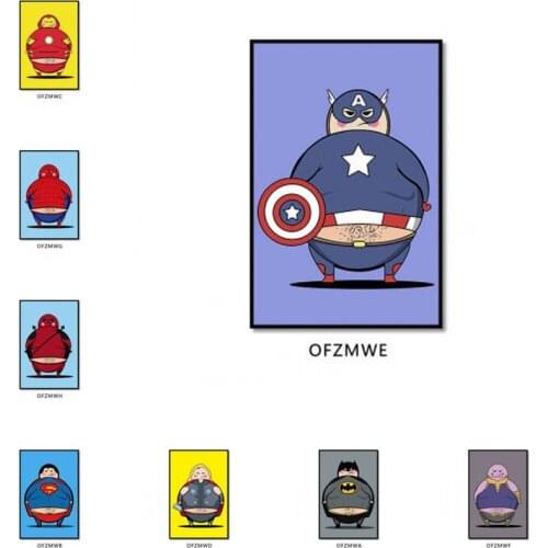 Marvel Superhero Iron Man Canvas Painting Cartoon Avengers Posters and Prints Childrens Wall Art Room Home Decor