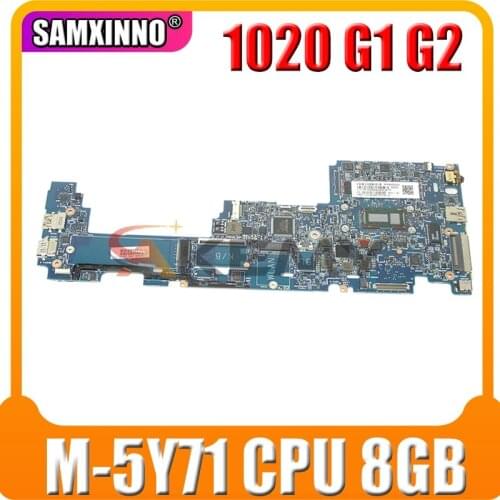 Akemy FOR HP EliteBook 1020 G1 G2 Laptop Motherboard 6050A2646201-MB-A03 790064-001 790064-601 790064-501 M-5Y71 CPU 8GB