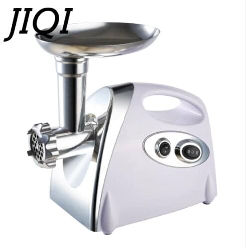 JIQI Multifunctional Home Electric Meat Grinder chopper Stainless Steel Sausage Stuffer Mincer Maker Kitchen Tool