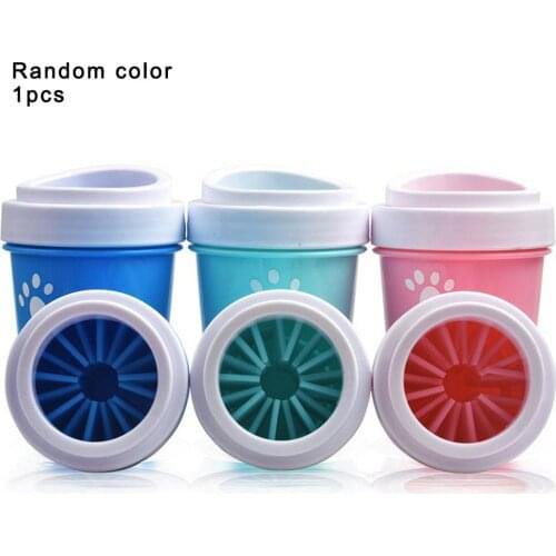 Hot Dog Paw Cleaner Cup Soft Silicone for Dogs Foot Wash Tool Pet Feet Washer Portable Cat Dirty Paw Cleaning Wash Brush Cup
