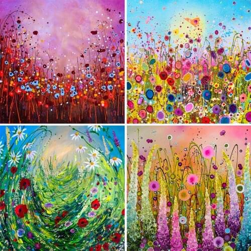 5D DIY Diamond Painting Flowers Cross Stitch Kit Full Square Drill Embroidery Mosaic Art Picture of Rhinestones Craft Wall Decor