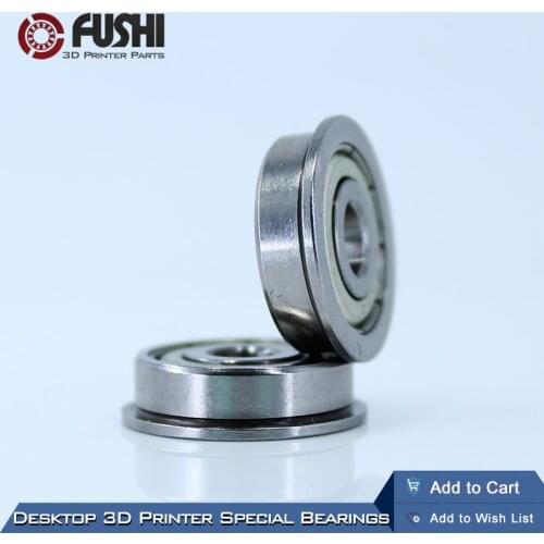 Desktop 3D Printer Special Flange Bushing Ball Bearing F625ZZ (10PCS) 5X16X5mm F625 For Kossel/ Prusa i3 Parts Free Shipping