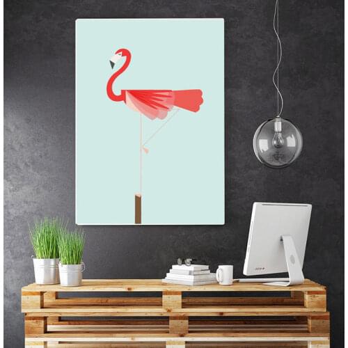 NEW Nordic Mint Green Poster Animals Canvas Wall Art Oil Painting Canvas Prints Wall For Living Room Home Decor NO Frame