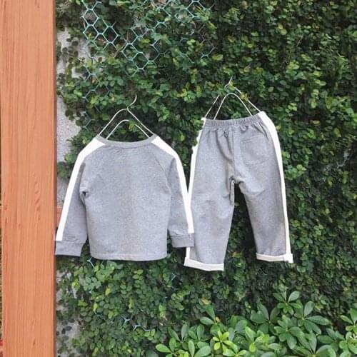 2 3 4 5 6 Years Toddler Baby Clothing Sets Casual Korean Sweatshirt Pants 2pcs Kids Clothing 2020 Spring Girl Suits Boys Clothes