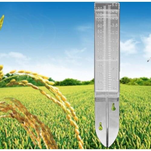 120ml Plastic Dual Scale Rain Gauge Home Garden Soil Water Measuring Meter Tool