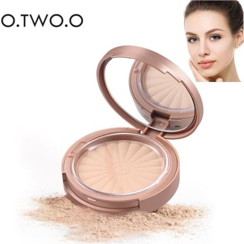 O.TWO.O face compact powder 8 colors moisturizing mineral waterproof long lasting oil skinfinish control contour powder OT001
