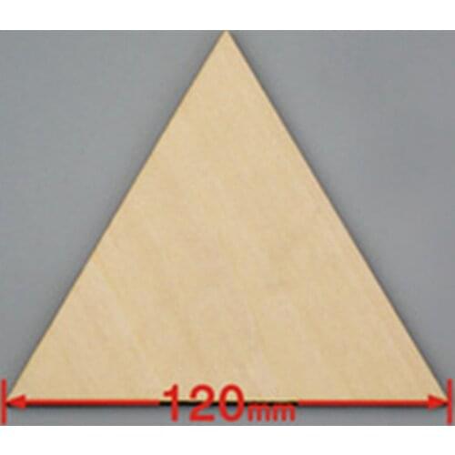 50pcs/lot Blank unfinished wooden 3 Angle crafts supplies laser cut rustic wood wedding rings ornaments 120mm 017812