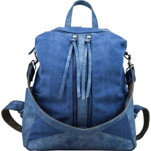 Fashion School Backpack Women Schoolbag Back Pack Leisure Korean Ladies PU+Canvas Travel Bags for Teenage Girls mochila