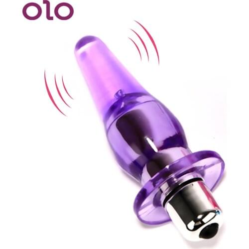 OLO Silicone Anal Vibrators Anal Butt Plugs Sex Toys For Women Men Masturbation Adult Product Prostate Massage