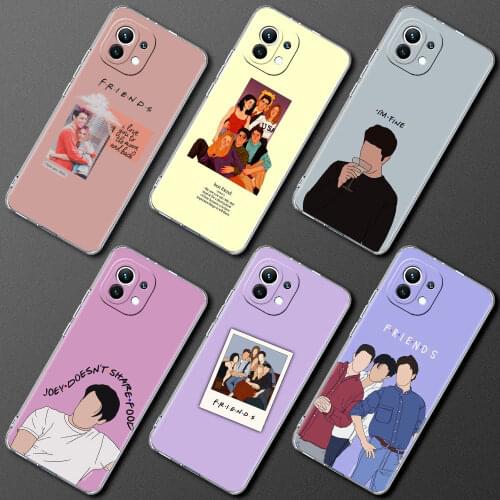 Cartoon Friends TV Series Silicone Phone Case For Xiaomi Mi 11 Ultra 11X Pro 11i 10S Note 10 10T Lite 5G 9T Cover Shell