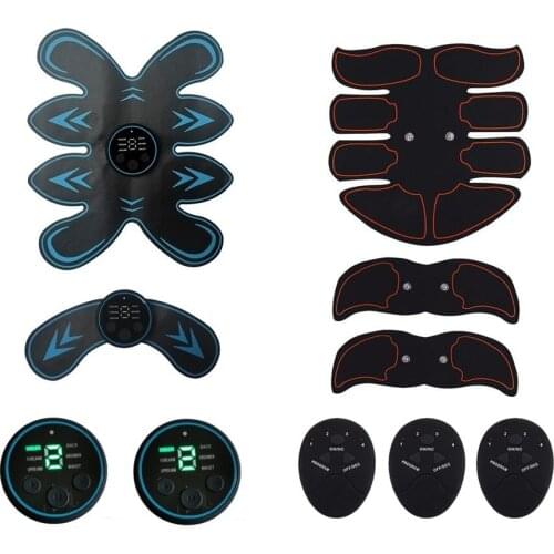 Abdominal Muscle Stimulator Trainer EMS Abs Fitness Equipment Training Gear Muscles Electrostimulator Toner Exercise At Home Gym