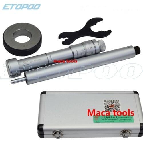 20-25mm 25-30mm 30-40mm 40-50mm Three-point Internal Micrometers 0.01mm Three point inside Micrometer Measurement Tool