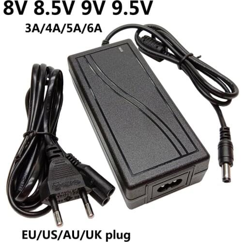 8V 8.5V 9V 9.5V Universal AC DC Power Adapter Supply Switching Adaptor EU US UK AU Plug 3A 4A 5A 6A 5.5*2.5mm Voltage Converter