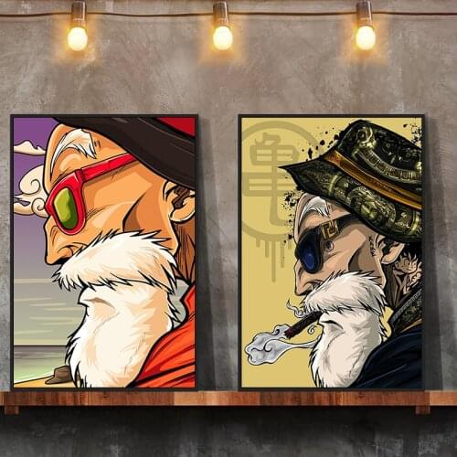 Japanese Anime Dragon Ball Poster Turtle Fairy Pop Canvas Painting Wall Decoration Posters and Prints Kids Room Decor Mural