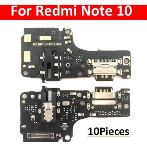 10Pcs USB Charging Port Microphone Dock Connector Board Flex Cable For Xiaomi Redmi K20 GO S2 7A Note 6 7 5A 5 Pro Global Mi 10T