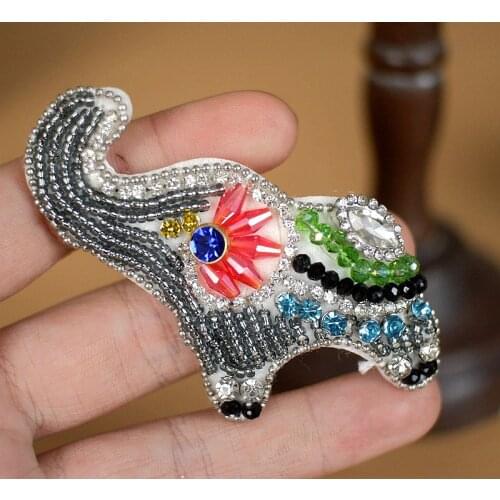 2pcs/lot cute elephant appliques for children hair clip accessories and sewing baby cloth sock patches decoration