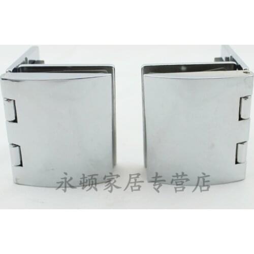 2pcs/lot Small Size Zinc Alloy 90 Degree Glass Door Hinges,Shinning Color CP58
