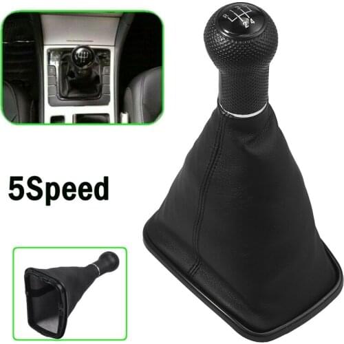 23mm 5 Speed Gear Shift Knob Lever Gaiter Boot For- Golf 4 R32 Bora Jetta 1999-2004