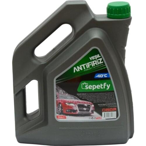 3 Lt. Car Frost Protection -40 C SEPETFY Liquid Anti Freeze (Green) Refrigerant Summer Winter Cooling Engine Protection