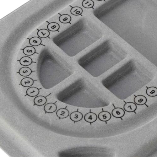 4Pcs Gray Flock Beads Tray Design Boards Kit DIY Beading Bracelet Jewelry Tools