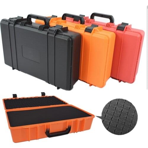 ABS Plastic Safety ToolBox Equipment Instrument Tool Case Portable Impact Resistant Case with Pre-cut Foam