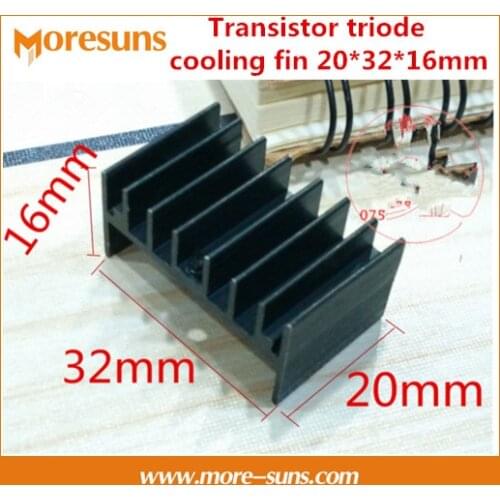 Fast Free Ship 20pcs High quality Transistor triode cooling fin 20*32*16mm electronic radiator heatsink Cooler