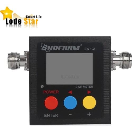 SURECOM SW-102 swr meter 125-525 Mhz Digital VHF/UHF Antenna Power SWR Meter for walkie talkie Handheld two way Radio interphone